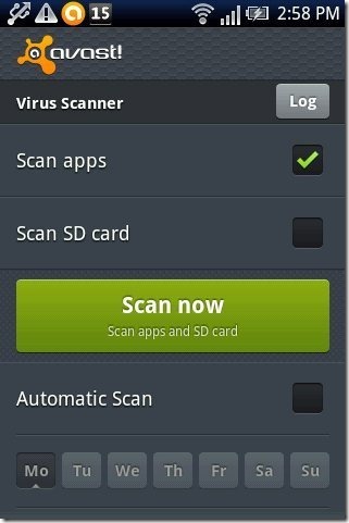 avast Mobile Security App Scanner
