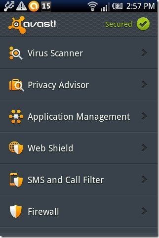 avast Mobile Security App