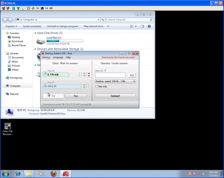 Ammyy Admin Xp connected win 7