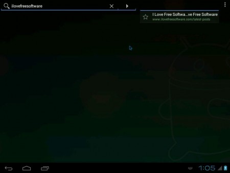 Android ICS search