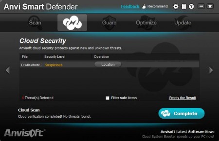 Anvi Smart Defender cloud scan