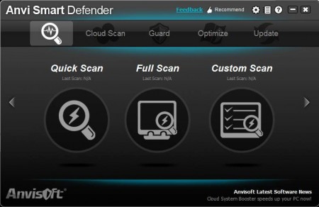 Anvi Smart Defender default window