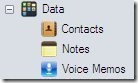 DiskAid5 Contacts, voice memos and notes