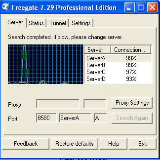 Freegate default window