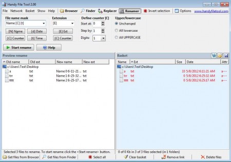 Handy File Tool renamer