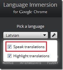 Language Immersion Speak language