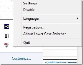 Lower Case Switcher System icon
