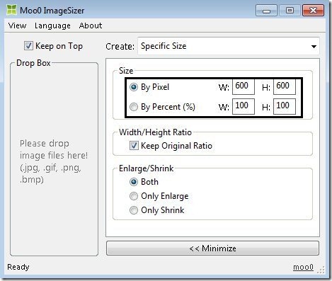 MooO ImageSizer Adjustment