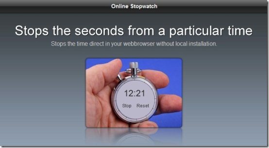 Online Stopwatch