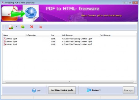 PDF To HTML batch