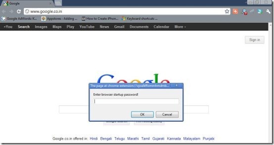 Password Protect Chrome