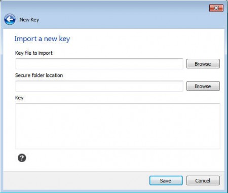 Safebox key import