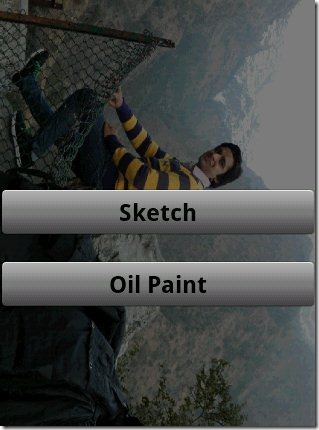 Sketch Me More App options