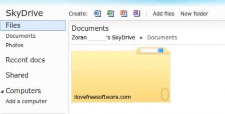 SkyDrive default