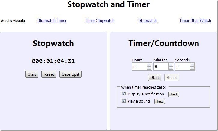 Stopwatch apps