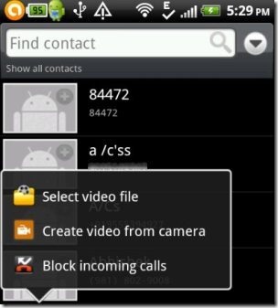 Video Caller ID App options
