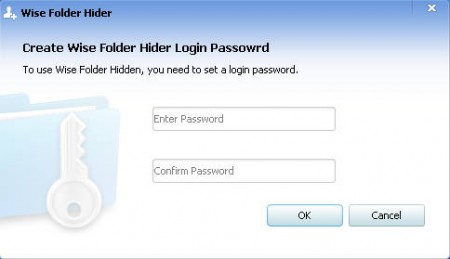 Wise Folder Hider password set