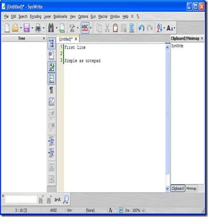 SynWrite free text editor