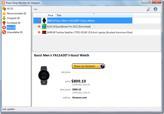Prices Drop Monitor for Amazon