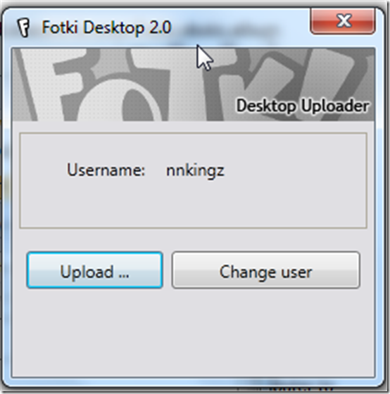 Fotki Desktop Uploader 2.0