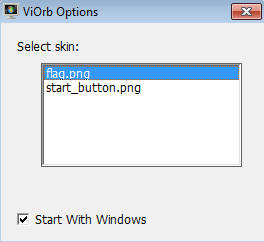viOrb default window