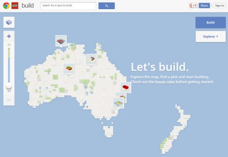 BuildWithChrome welcome screen