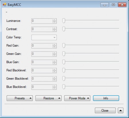 EasyMCC default window