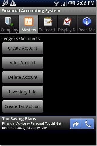 accounting software for android tablet free download