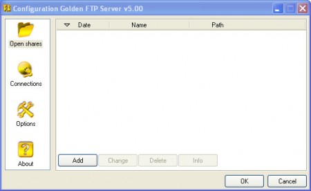 Golden FTP default window