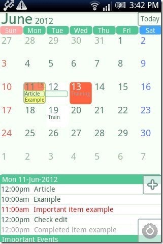 Jorte Calendar