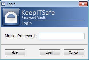 KeypItSafe login box