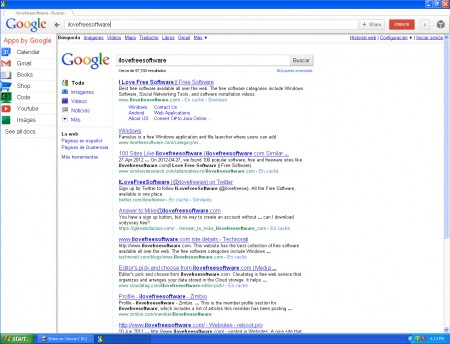 My Google Workspace search