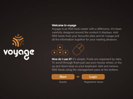 RSSVoyage start guest login