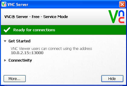 RealVNC ready