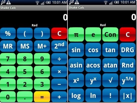 Shake Calc App