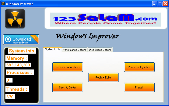 Windows Improver default