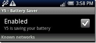 Y5 Battery Saver