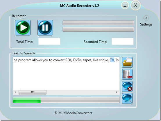 MC Audio Recorder