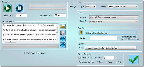 MC Audio Recorder