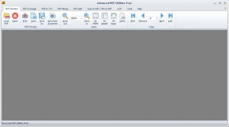 Advanced PDF Utilities Free default window