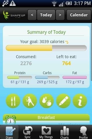 Calorie Counter ShapeUp Club