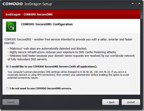 Comodo IceDragon Installation