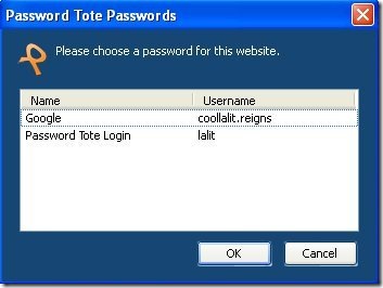 Password Tote