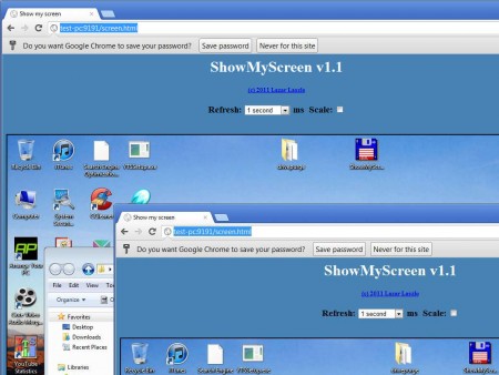 ShowMyScreen remote screen capture