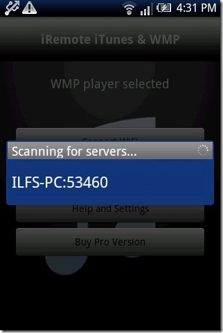 iRemote iTunes & WMP Device Scan