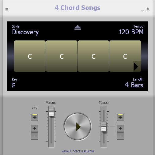 4 Chord Songs default window