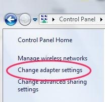 Adpater Settings