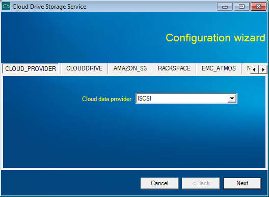 Combine Cloud Storage and Enterprise Storage with Cloud Drive Cloud Drive default window