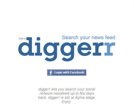 Diggerr default window
