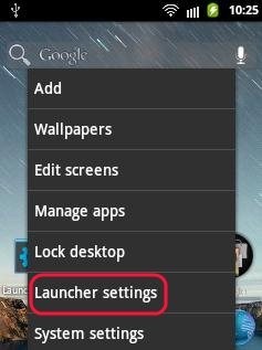 Holo Launcher Settings